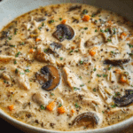 Creamy Mushroom Chicken and Wild Rice Soup Recipe
