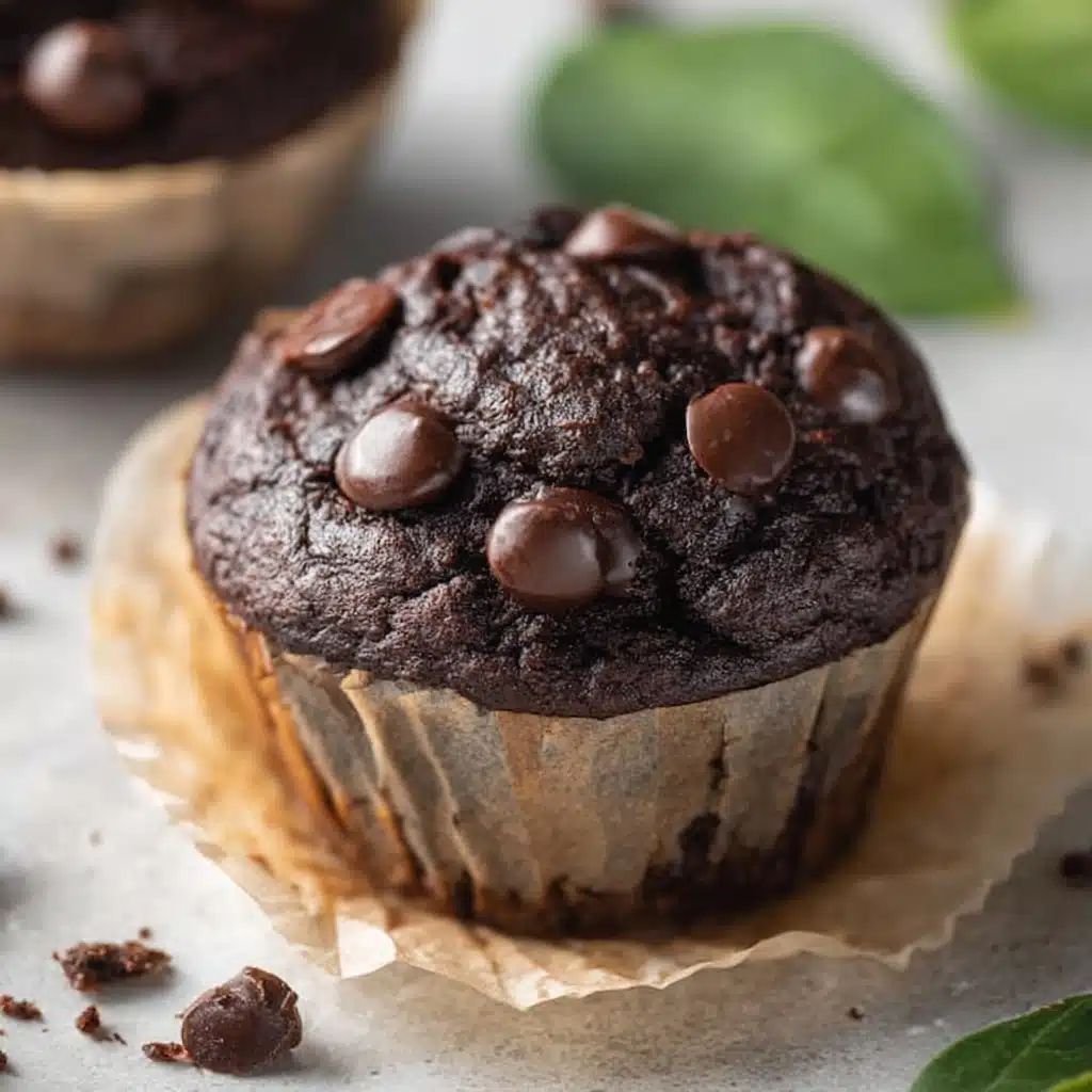 Chocolate Spinach Muffins Recipe - Recipe Image