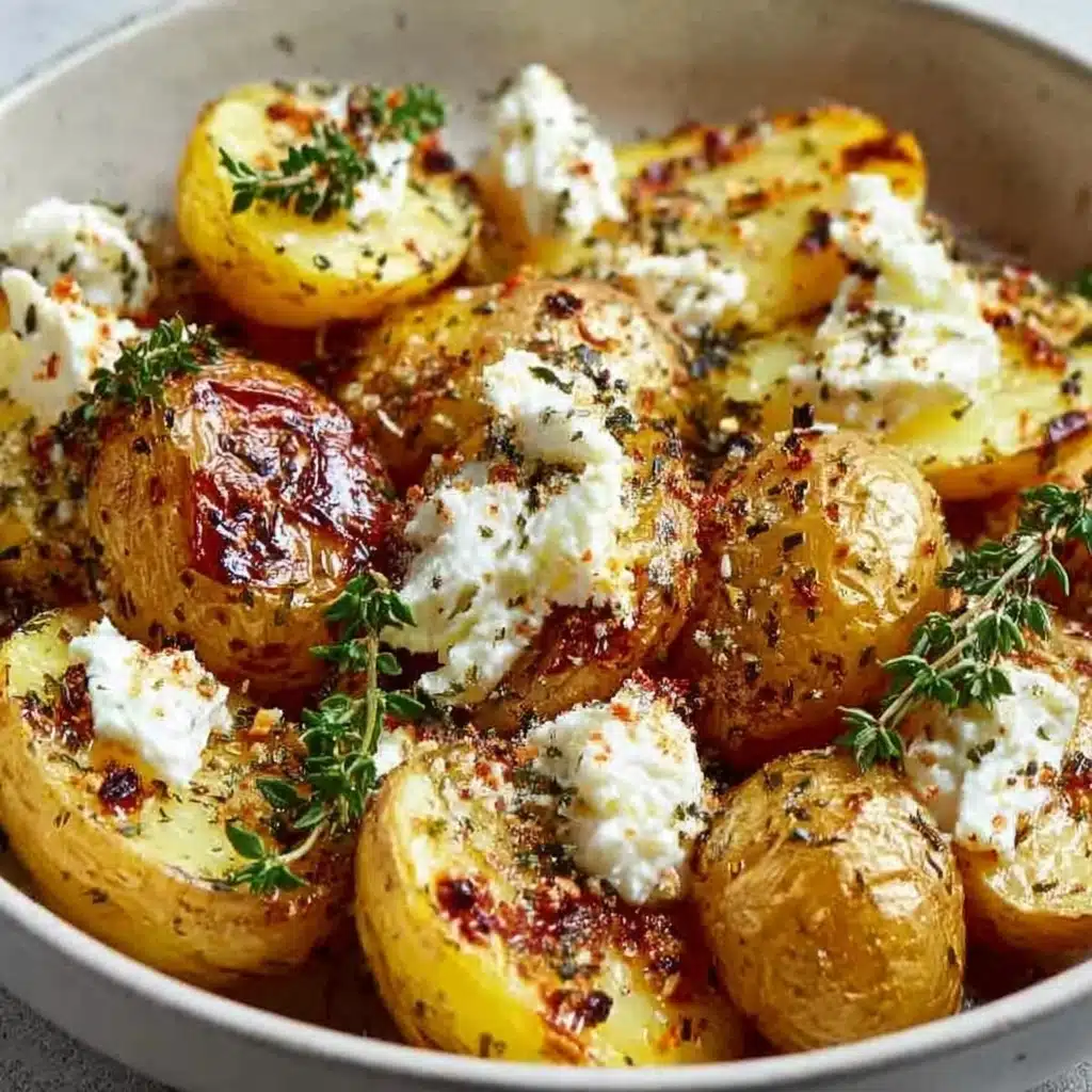 Healthy Baked Feta Potatoes Recipe - Recipe Image