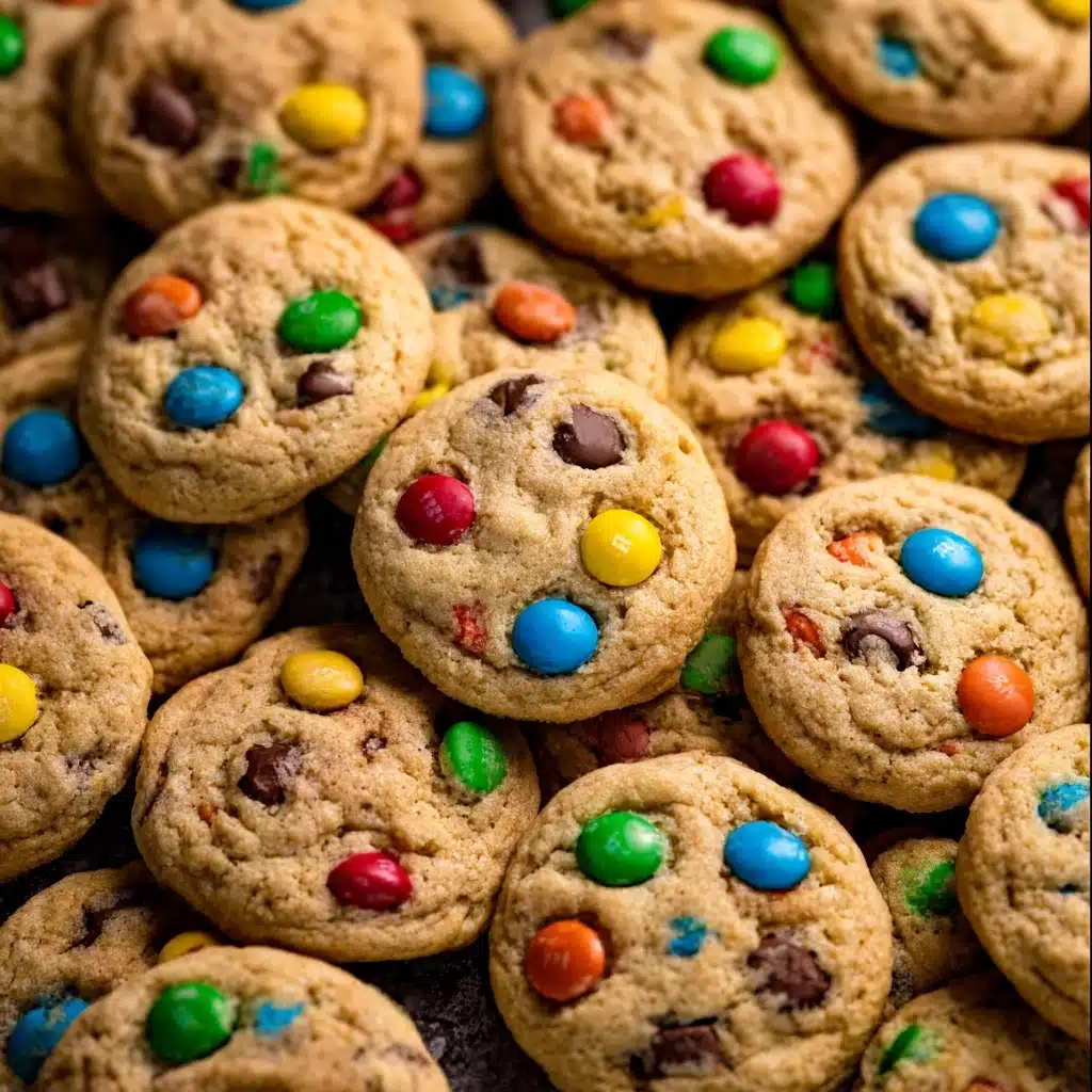 Soft & Chewy Peanut Butter M&M Cookies Recipe - Recipe Image