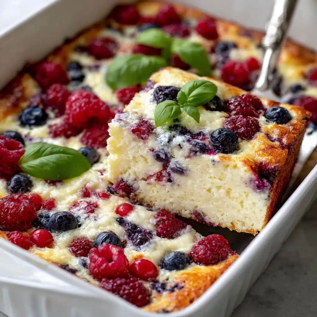 High Protein Triple Berry Bake Recipe - Recipe Image