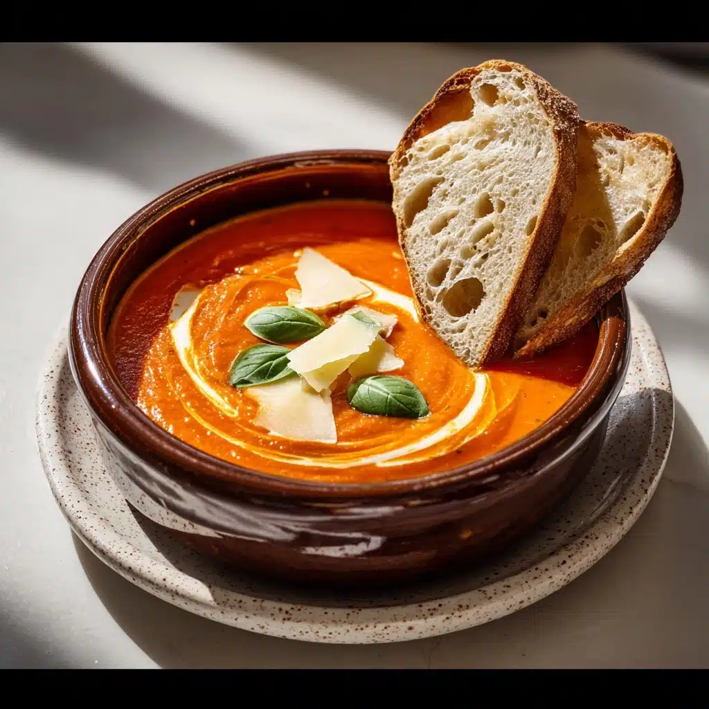 Roasted Red Pepper Gouda Soup Recipe - Recipe Image