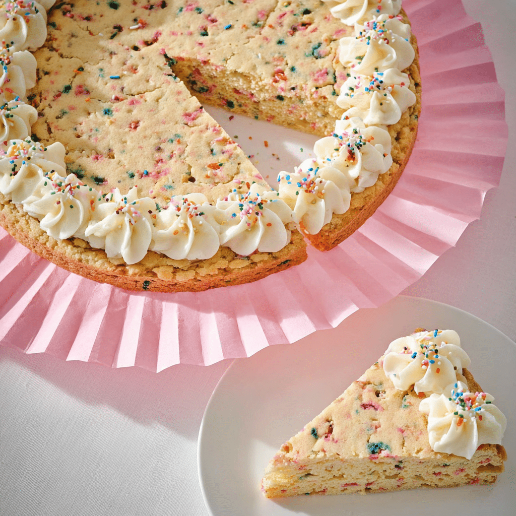 Homemade Sugar Cookie Cake Recipe - Recipe Image