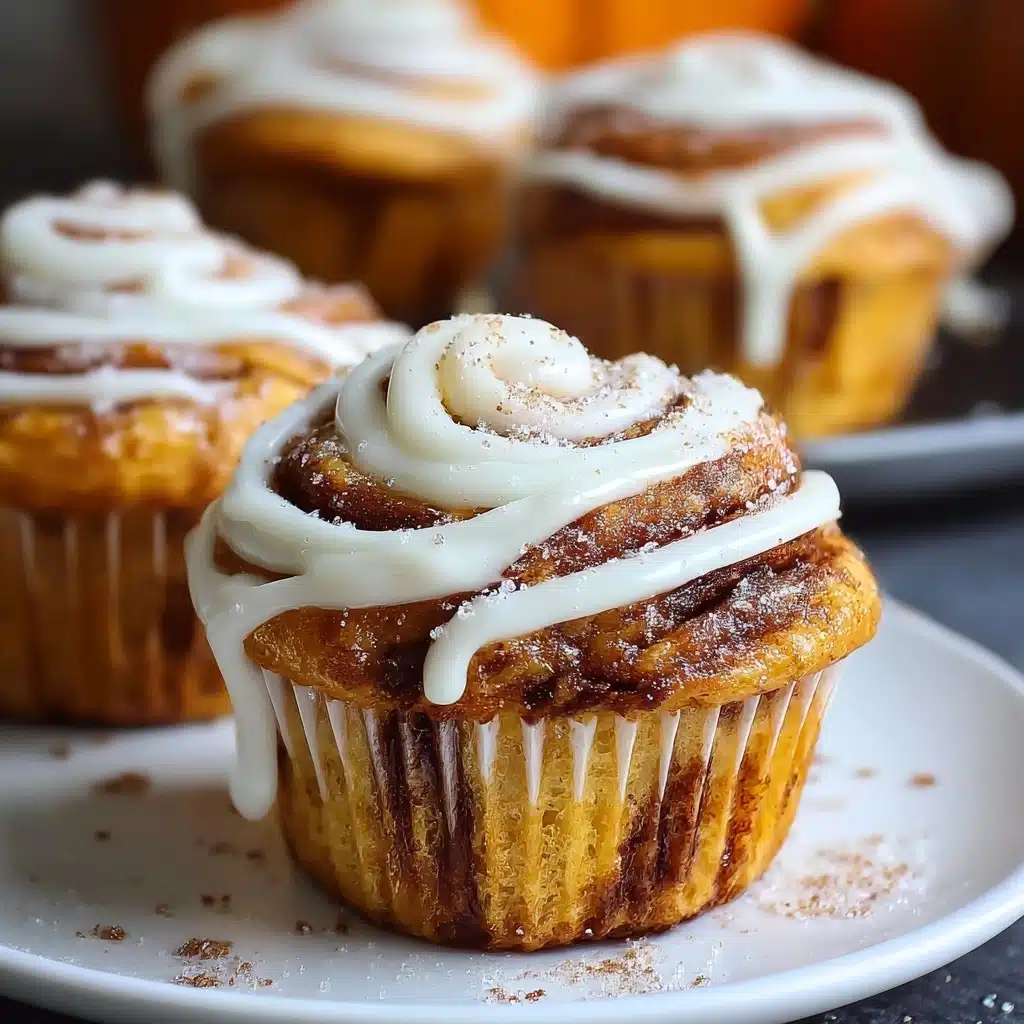 Pumpkin Cinnamon Roll Muffins Recipe - Recipe Image