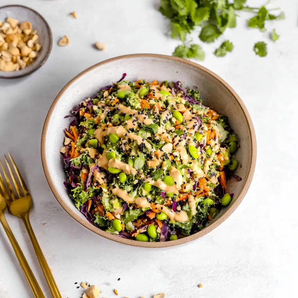 Edamame Peanut Crunch Salad Recipe