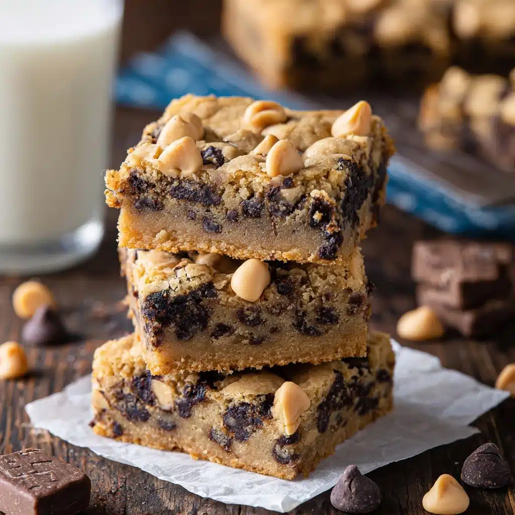 Chocolate Chip Peanut Butter Oatmeal Bars Recipe - Recipe Image