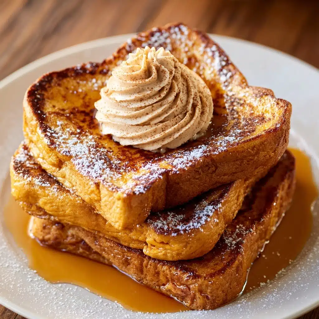 Pumpkin French Toast with Brown Sugar Cinnamon Butter Recipe - Recipe Image