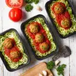 Turkey Meatballs with Zoodles and Marinara Sauce Recipe
