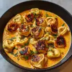 Cajun Chicken Tortellini with Garlic Sauce Recipe