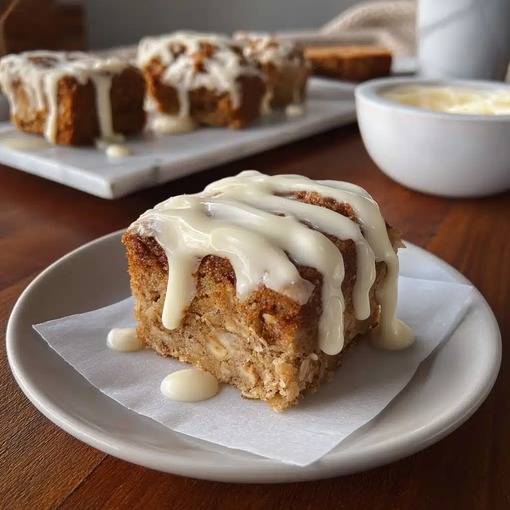 High Protein Cinnamon Roll Baked Oatmeal Recipe - Recipe Image