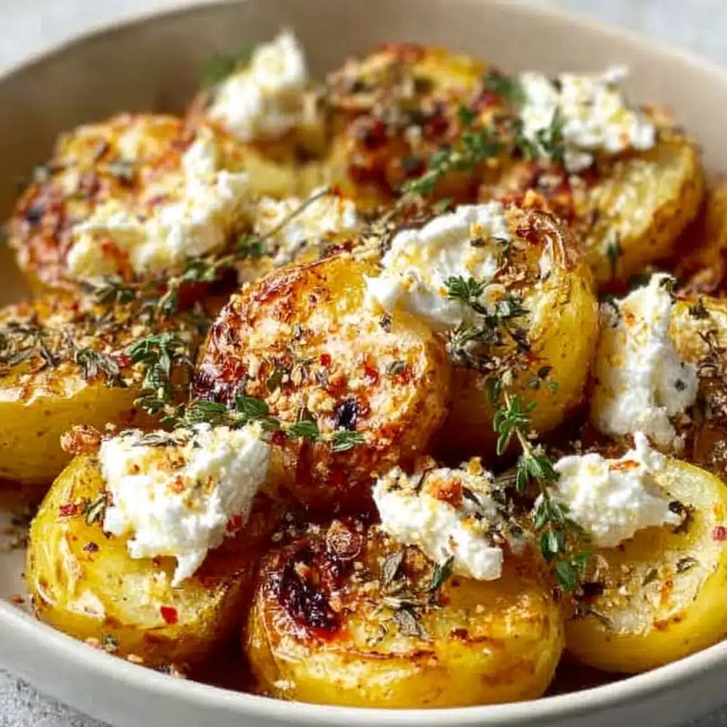 Healthy Baked Feta Potatoes Recipe