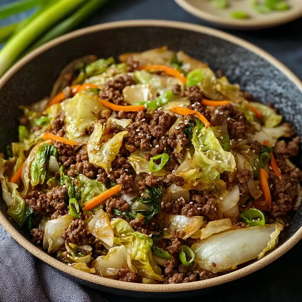 Chinese Ground Beef and Cabbage Stir Fry Recipe - Recipe Image