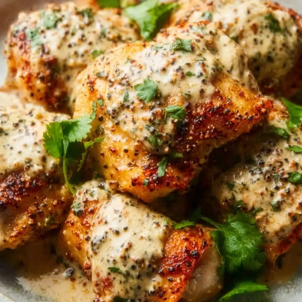 The Best Baked Za'atar Chicken Thighs with Tahini Recipe - Recipe Image