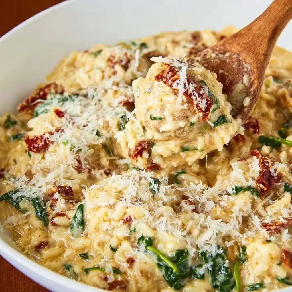 Slow Cooker Creamy Tuscan Chicken Orzo Recipe - Recipe Image