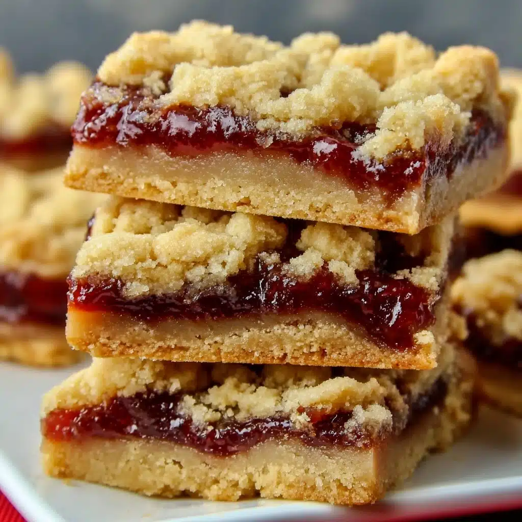 Peanut Butter and Jelly Bars Recipe - Recipe Image