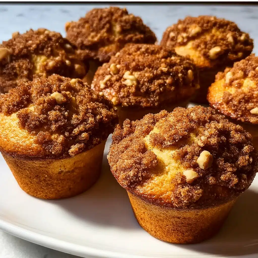 Cinnamon Pear Muffins with Walnut Topping Recipe - Recipe Image