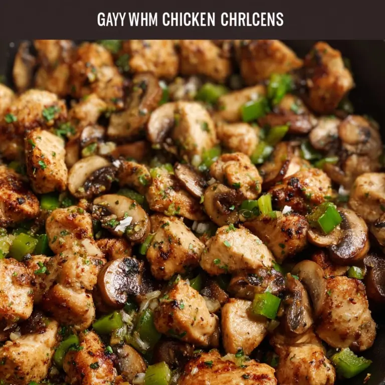 Garlic Mushrooms And Chicken Recipe