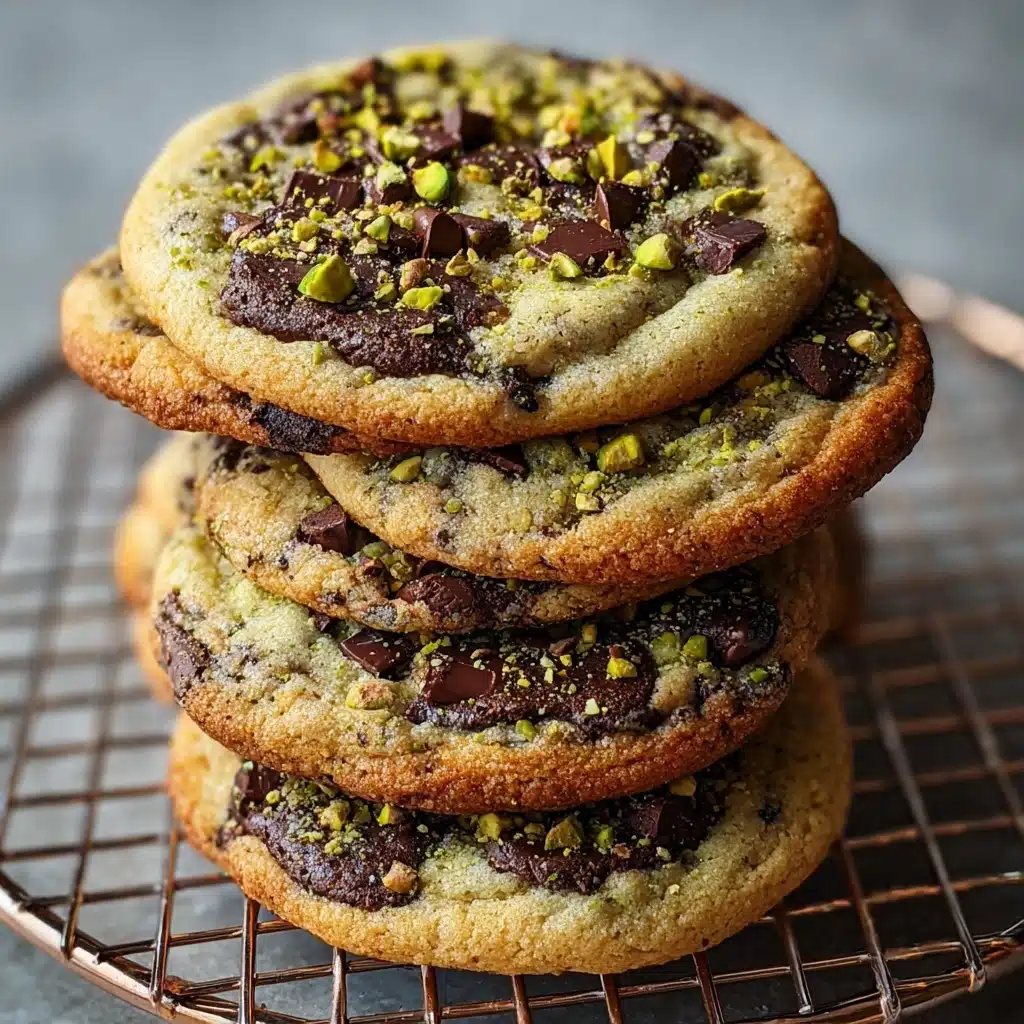 Pistachio Cream Chocolate Chip Cookies Recipe - Recipe Image