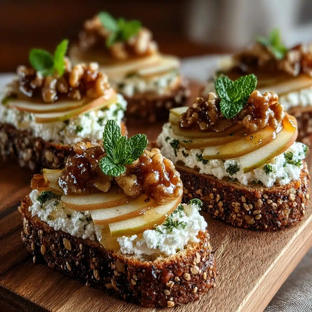 Pear & Honey Ricotta Toast Delight Recipe - Recipe Image