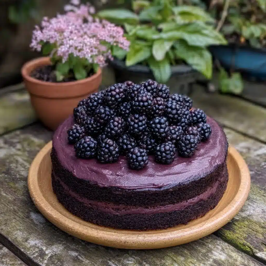 Blackberry Velvet Gothic Cake Recipe - Recipe Image