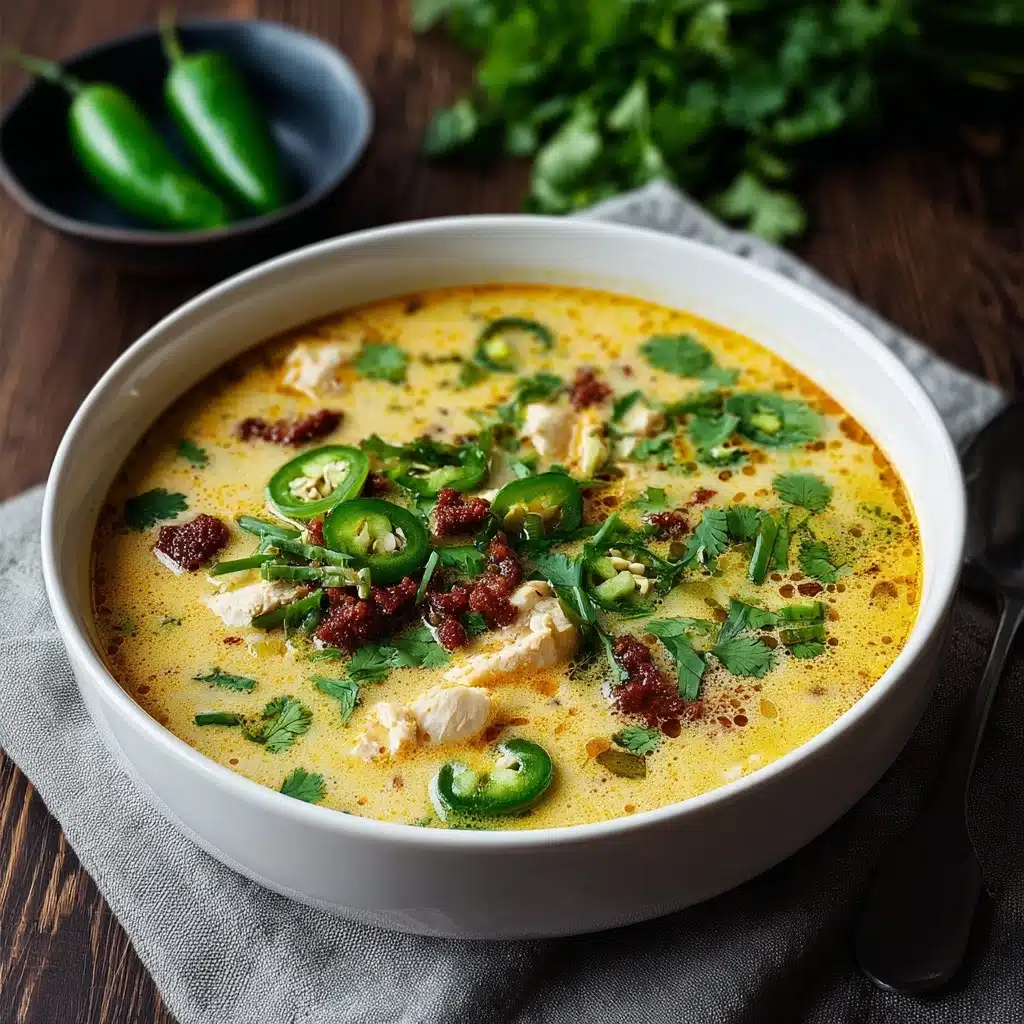 Spicy Jalapeño Popper Chicken Soup for Cozy Nights In Recipe - Recipe Image