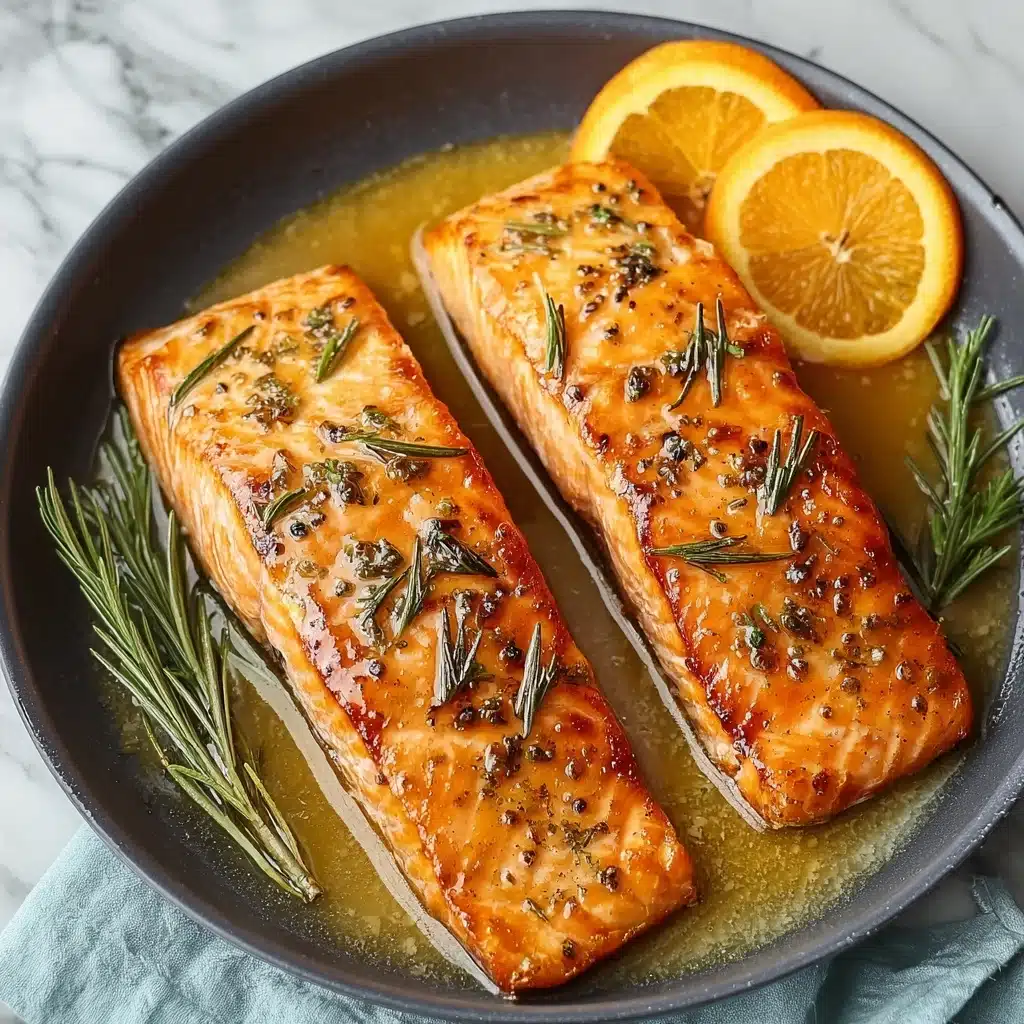Orange Rosemary Glazed Salmon Recipe - Recipe Image