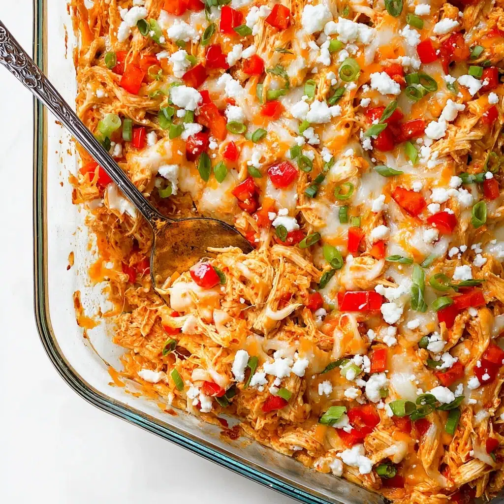 Healthy Buffalo Chicken Spaghetti Squash Casserole Recipe - Recipe Image