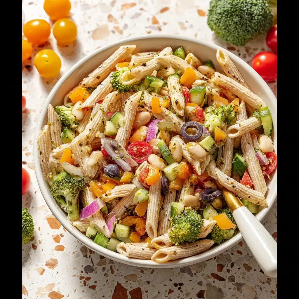 High Protein Pasta Salad Recipe - Recipe Image