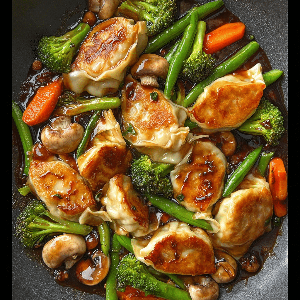 Potsticker Stir Fry Recipe - Recipe Image