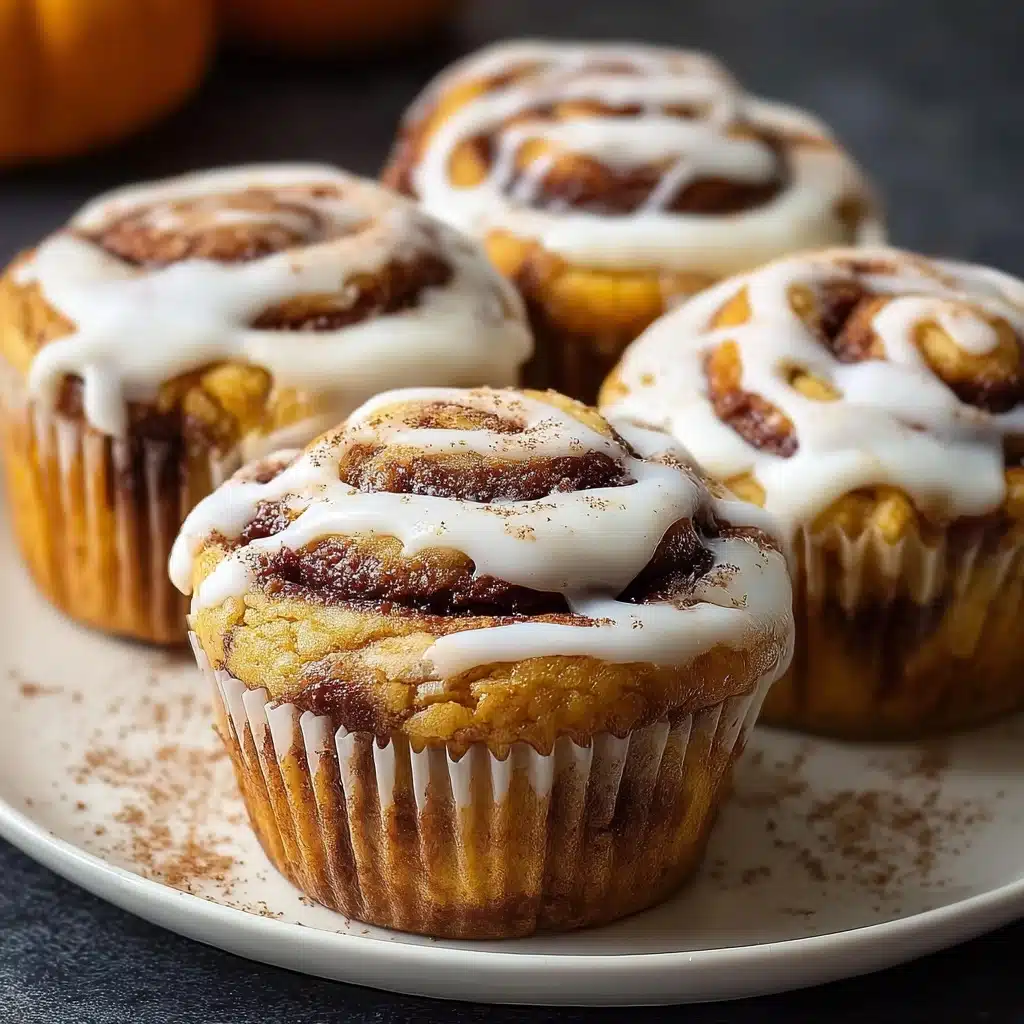 Pumpkin Cinnamon Roll Muffins Recipe - Recipe Image
