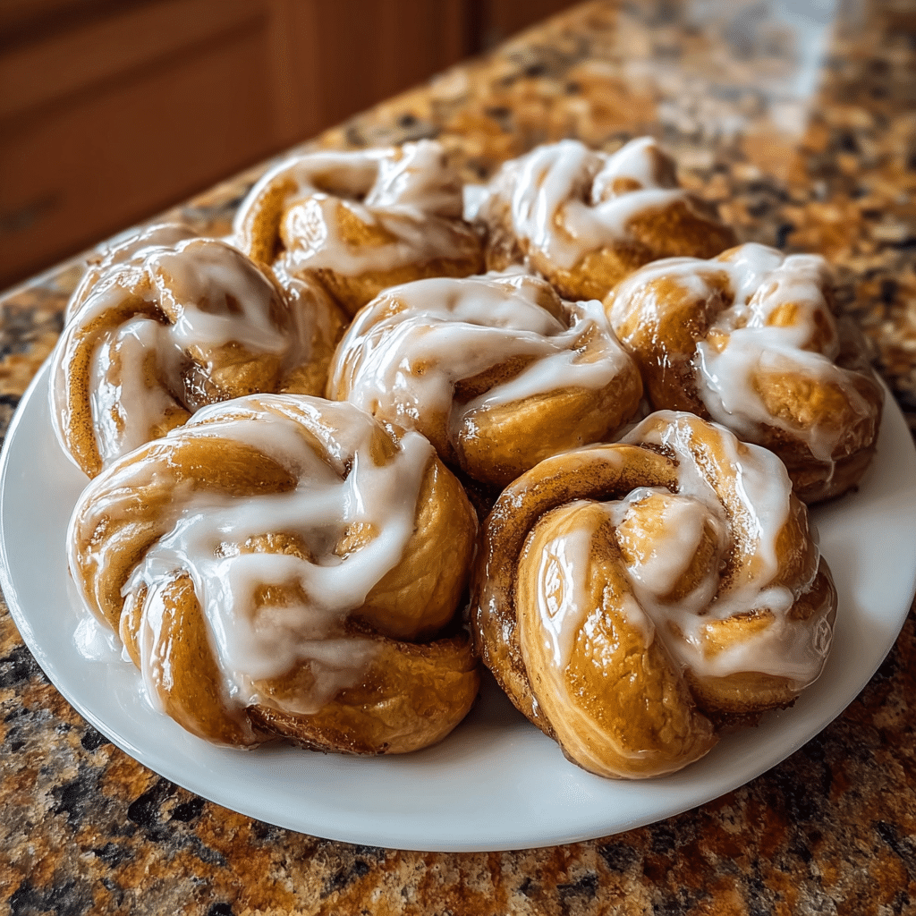 Cinnamon Knots with Coffee Icing Recipe - Recipe Image