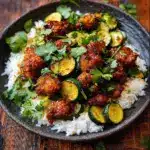 Sheet Pan Hot Honey Garlic Chicken and Zucchini Revealed Recipe