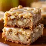 Irresistible Maple Glazed Apple Blondies Recipe