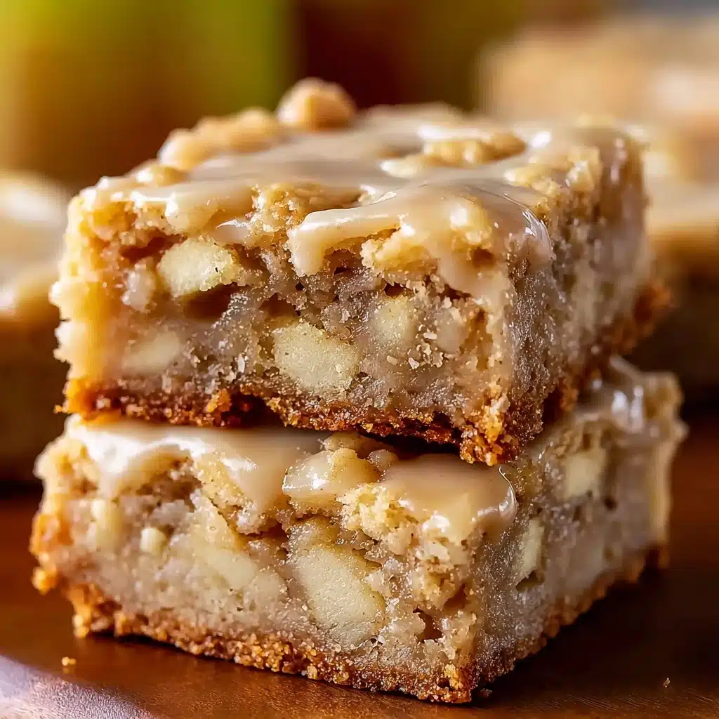 Irresistible Maple Glazed Apple Blondies Recipe