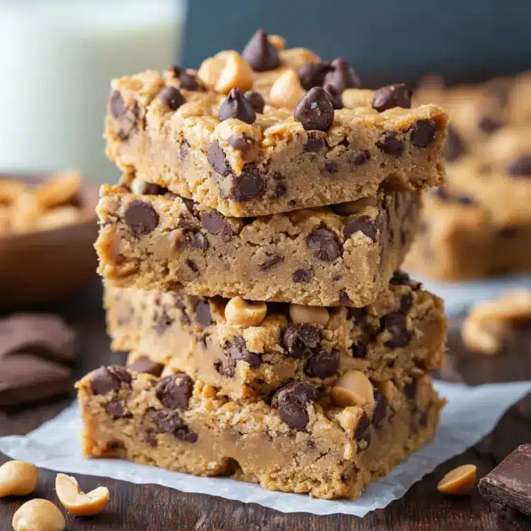 Chocolate Chip Peanut Butter Oatmeal Bars Recipe