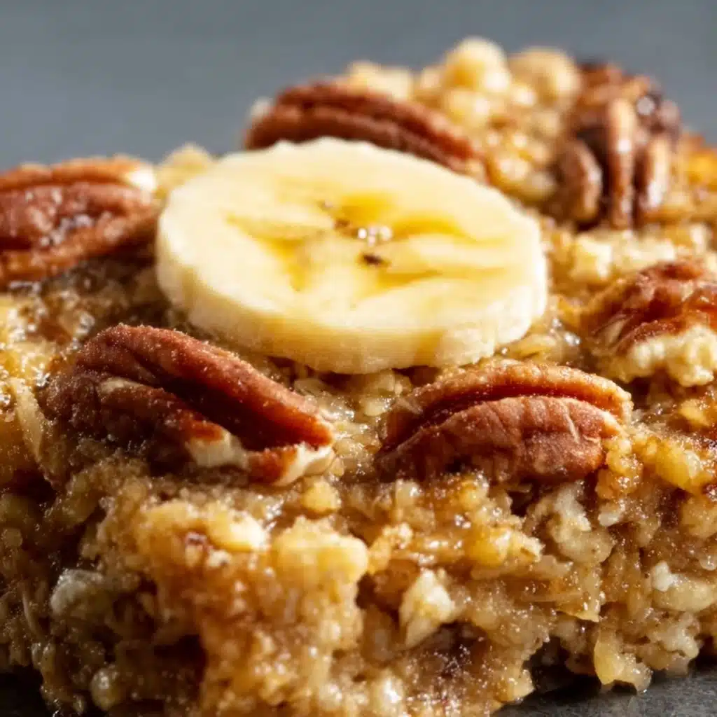 Banana Nut Baked Oatmeal Recipe - Recipe Image