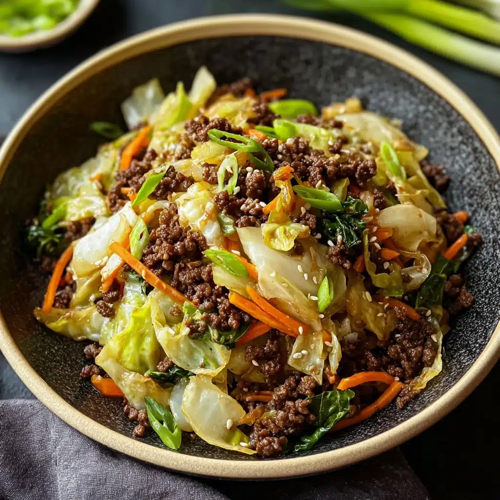 Chinese Ground Beef and Cabbage Stir Fry Recipe - Recipe Image