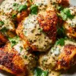 The Best Baked Za'atar Chicken Thighs with Tahini Recipe