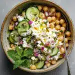 Cottage Cheese and Chickpea Salad Recipe