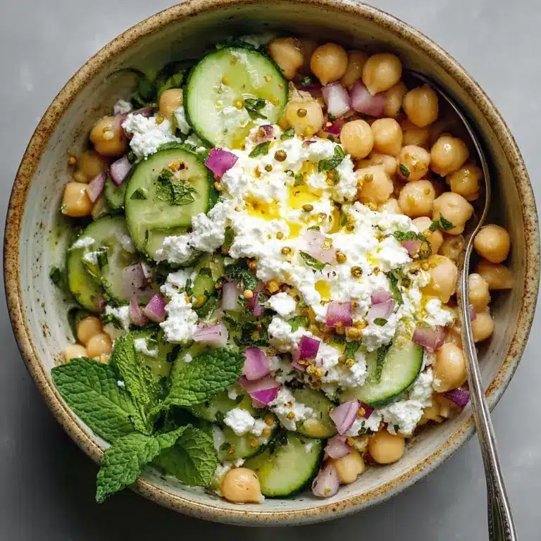 Cottage Cheese and Chickpea Salad Recipe