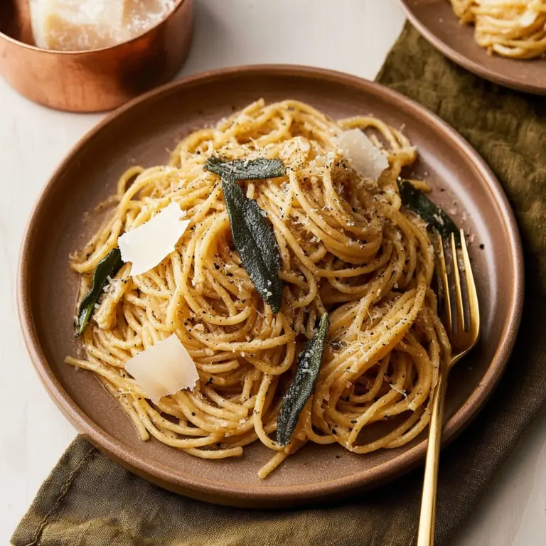 Brown Butter Sage & Pumpkin Fettuccine Recipe