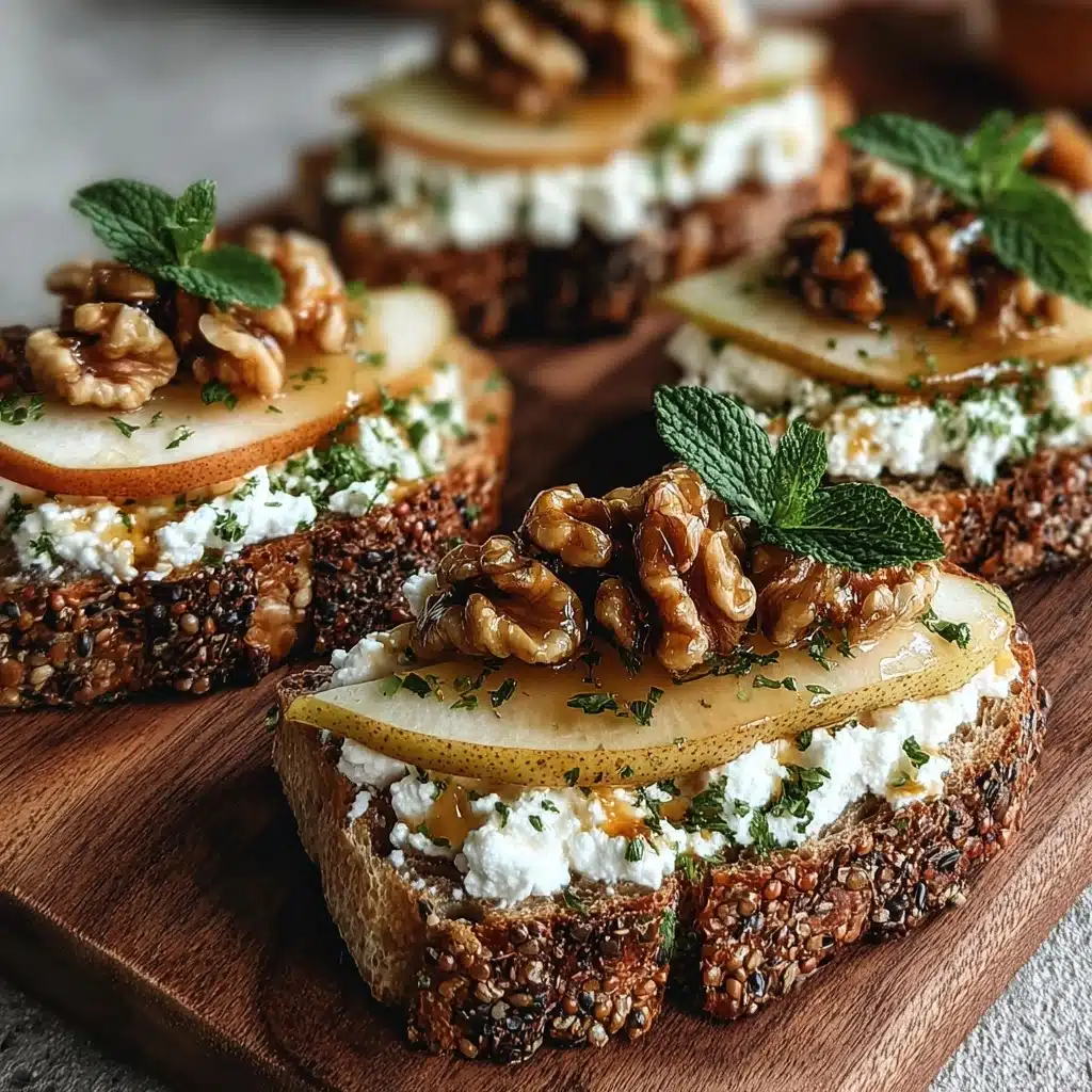 Pear & Honey Ricotta Toast Delight Recipe - Recipe Image