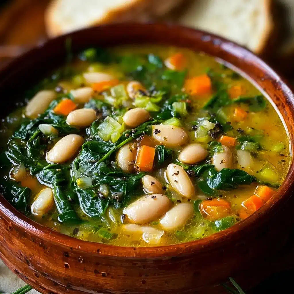 Spinach, Lentil, and Butter Bean Soup Recipe - Recipe Image