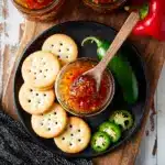 This jalapeno pepper jam recipe is easy to double for a party appetizer Recipe