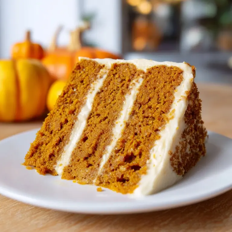 Pumpkin Cake with Cinnamon Cream Cheese Frosting Recipe
