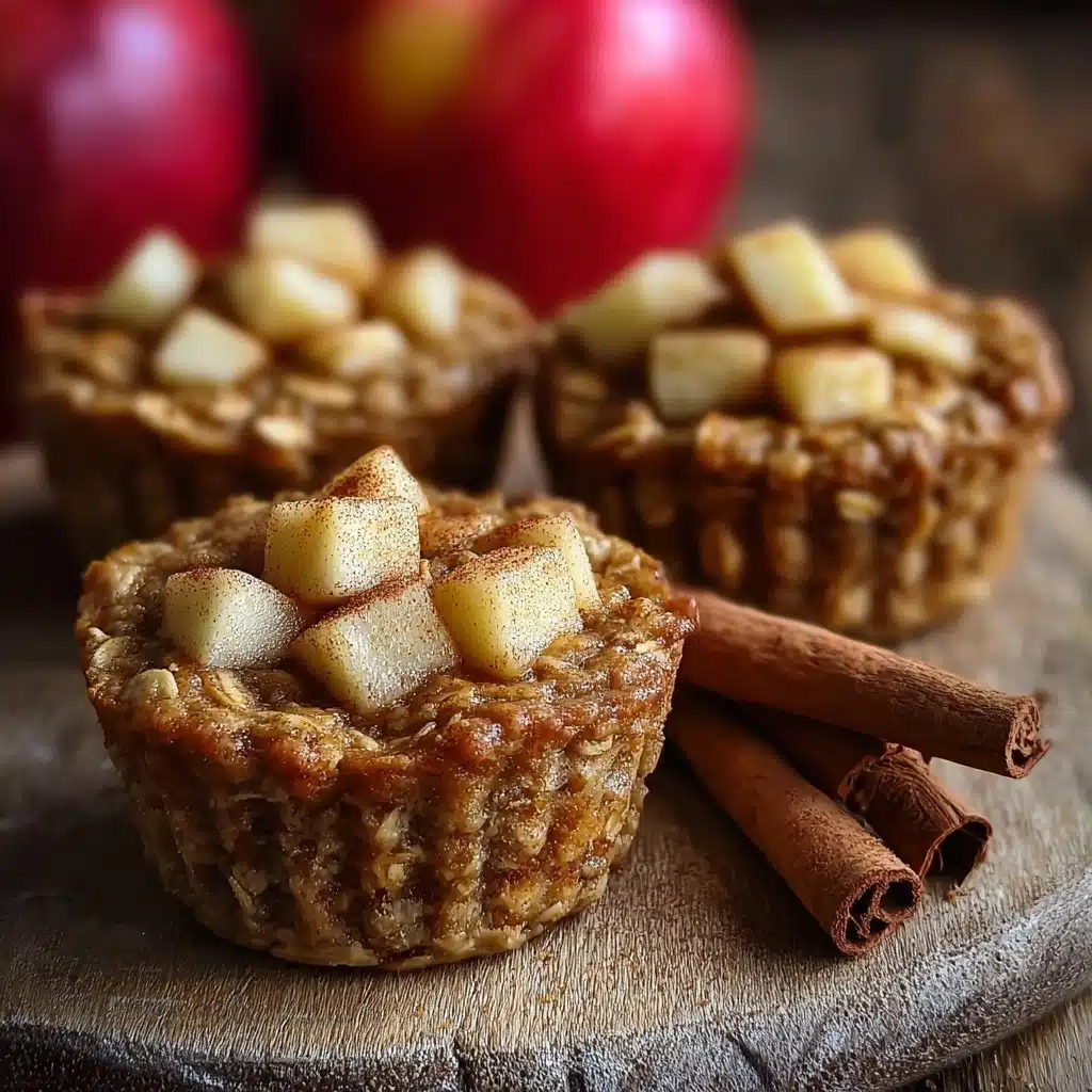 Healthy Baked Apple Cinnamon Oatmeal Cups Recipe