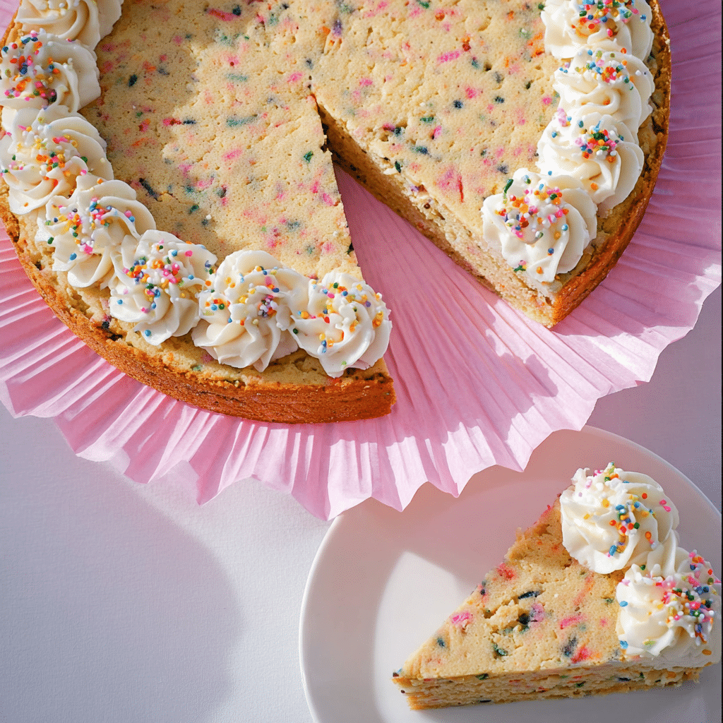 Homemade Sugar Cookie Cake Recipe - Recipe Image
