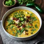 Spicy Jalapeño Popper Chicken Soup for Cozy Nights In Recipe