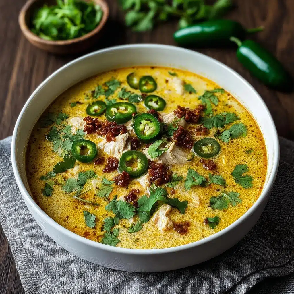 Spicy Jalapeño Popper Chicken Soup for Cozy Nights In Recipe