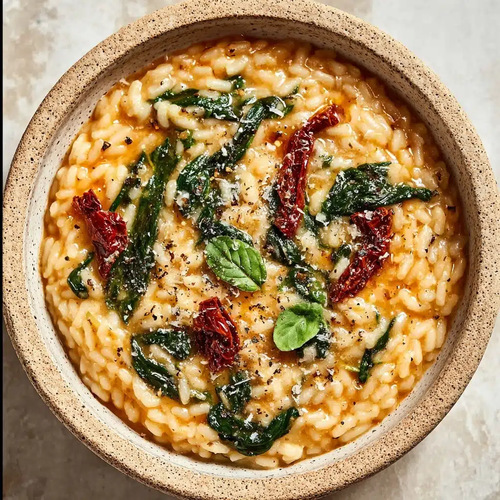 Sun-Dried Tomato Spinach Risotto Recipe